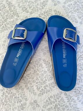 🆕 9 Project Cloud Buckle Slide Sandals for Women NWOT